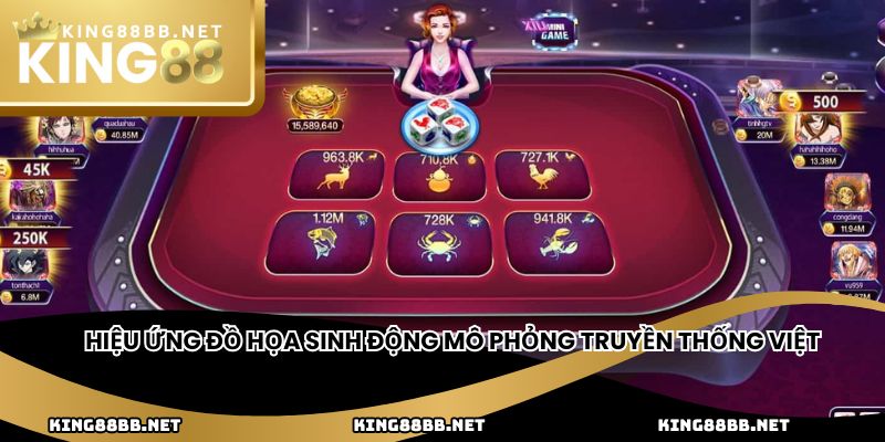 Hiệu ứng đồ họa sinh động mô phỏng truyền thống Việt
